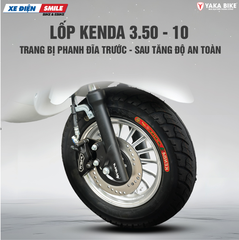 Xe được trang bị phanh đĩa trước sau