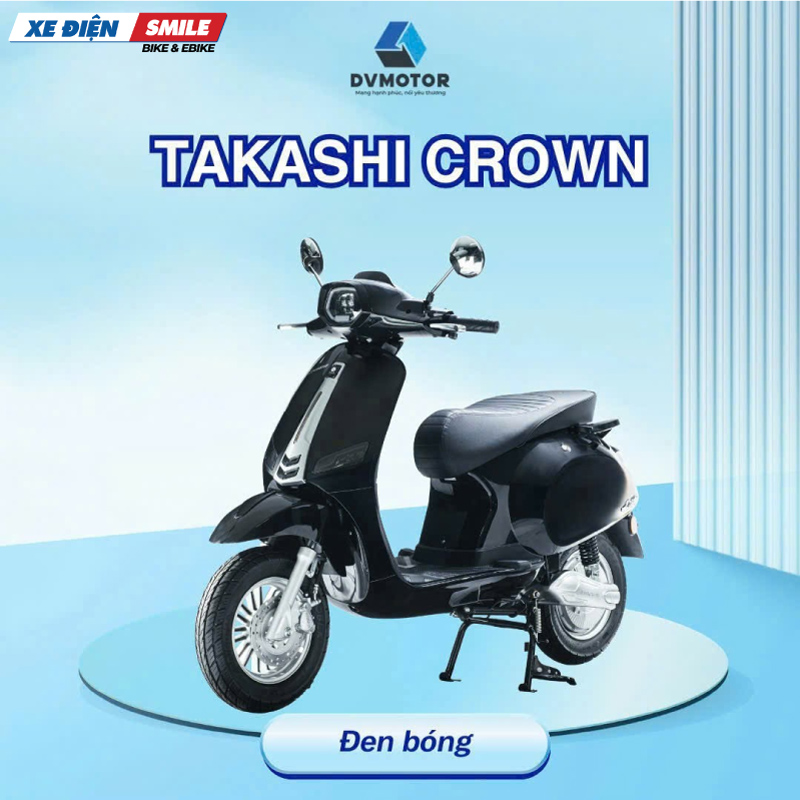 Xe điện Vespa Takashi Crown sở hữu động cơ lên đến 1500W