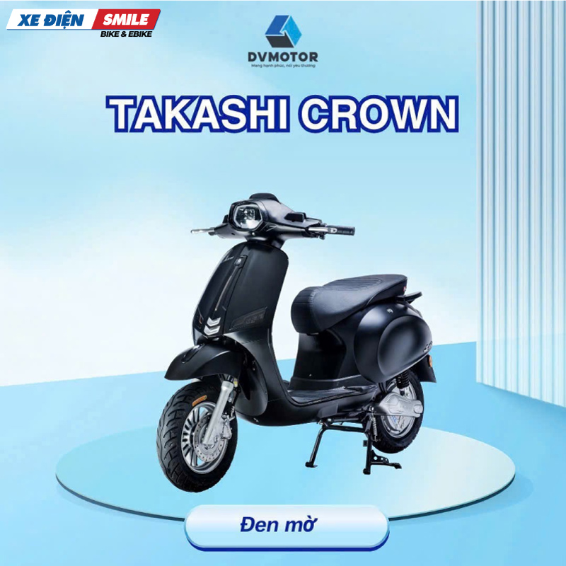 Takashi Crown được trang bị lốp không săm cao cấp bám đường tốt