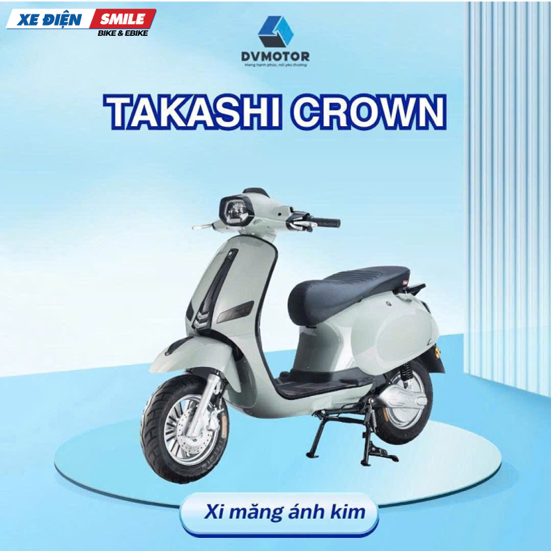 Vespa Takashi Crown được tích hợp nhiều tiện ích hiện đại