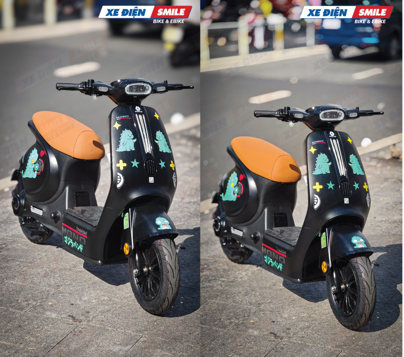 Yên xe Mono Plus màu nâu nổi bật