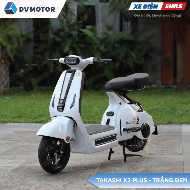 Siêu phẩm xe điện hottrend Takashi Plus X2 phiên bản 4 bình ắc quy (60V - 23Ah) 