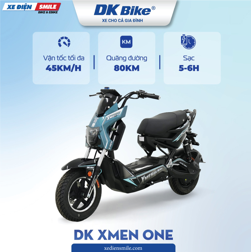 DK Bike Xmen One có vận tốc 45km/h 