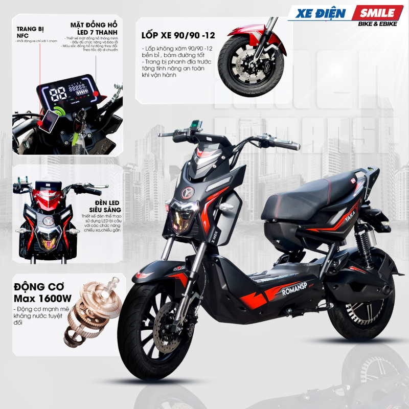 Yaka Xmen Roman được trang bị động cơ siêu khỏe