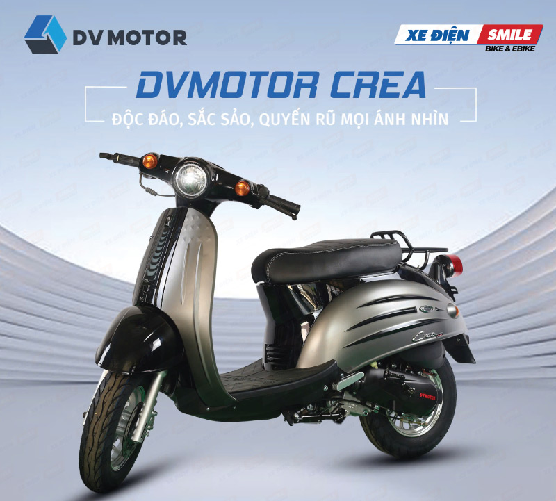 Xe ga 50cc DV Motor Crea trang bị nhiều tiện ích tiện lợi
