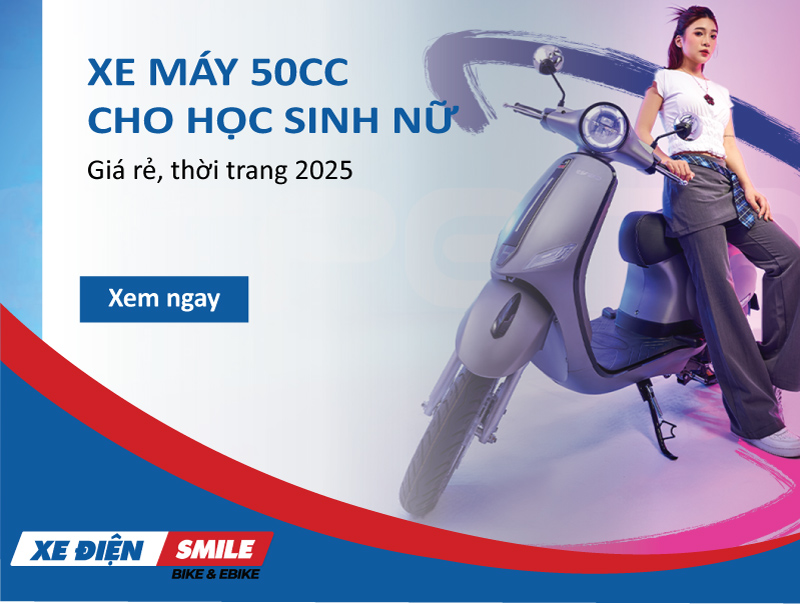 Khám phá top mẫu xe máy 50cc cho học sinh nữ 2025