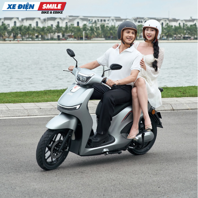 Hình ảnh xe máy điện JVC ZH 2025 màu ghi