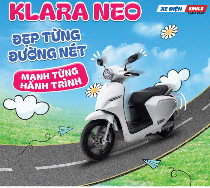 xe máy điện VinFast Klara NEO có thiết kế sang trọng, hiện đại
