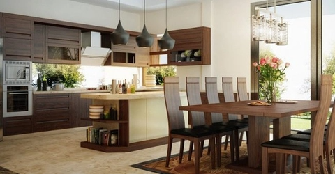 Không gian nội thất đẹp với chất liệu gỗ cao cấp