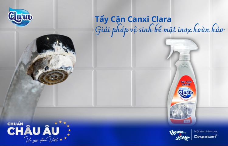 Tẩy Cặn Canxi Clara – Giải Pháp Làm Sạch Vượt Trội Với Công Nghệ Đức