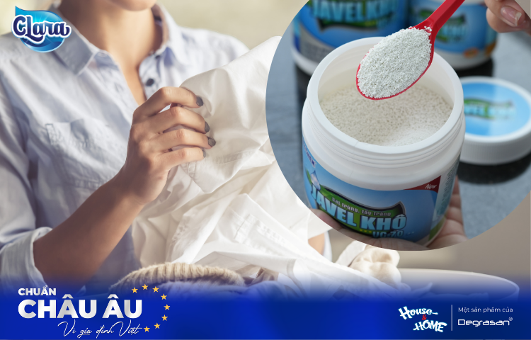 Hướng Dẫn Sử Dụng Javel Khô VC-70 Cho Quần Áo Sáng Sạch, Đánh Bay Vết Ố Hiệu Quả