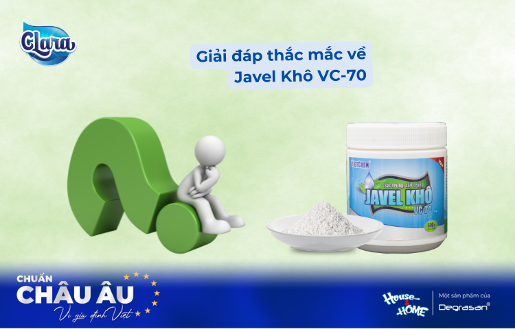 Giải Đáp Những Thắc Mắc Của Người Tiêu Dùng Về Javel Khô VC-70