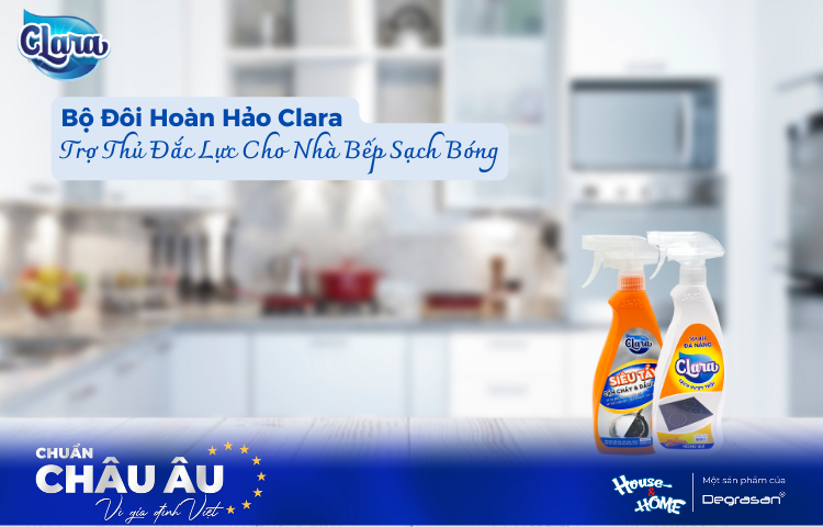 Bộ Đôi Hoàn Hảo Clara – Trợ Thủ Đắc Lực Cho Nhà Bếp Sạch Bóng