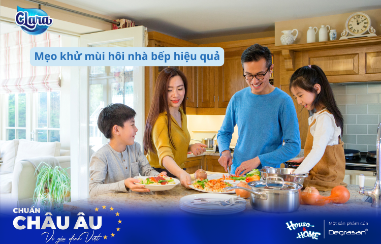 Khử Mùi Hôi Nhà Bếp Hiệu Quả Sau Những Ngày Nấu Nướng Liên Tục – Giữ Không Gian Luôn Sạch Thơm