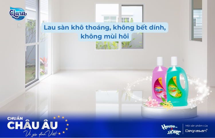 Giải Pháp Lau Sàn Khô Thoáng, Không Bết Dính, Không Mùi Hôi