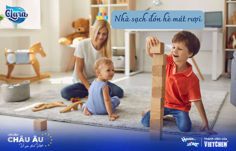 Nhà Sạch Mát Rượi Đón Hè – Bí Quyết Lau Sàn Giúp Không Gian Luôn Thơm Mát