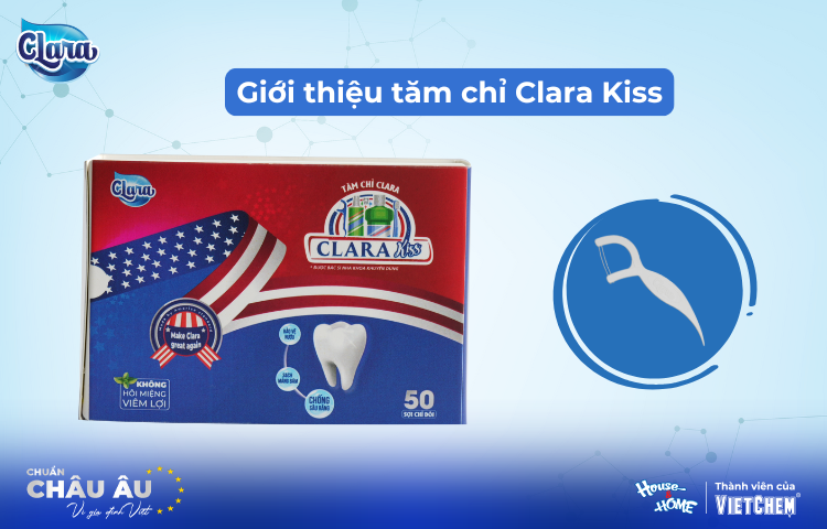 Tăm Chỉ Nha Khoa Clara Kiss – Giải Pháp Làm Sạch Kẽ Răng Thơm Mát, Tiện Lợi Mỗi Ngày