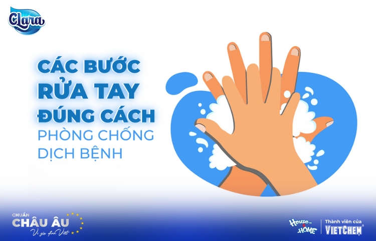 Hướng dẫn 6 bước rửa tay thường quy của Bộ y tế giúp ngăn ngừa dịch bệnh hiệu quả