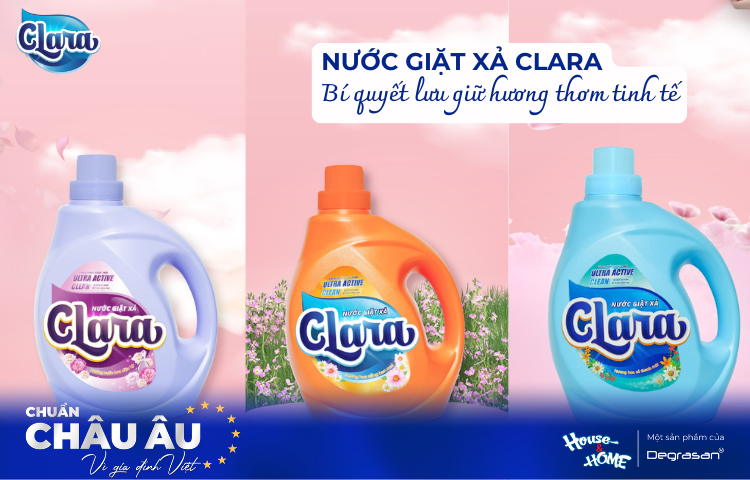 Nước Giặt Xả Clara Châu Âu - Bí Quyết Giữ Gìn Hương Thơm Áo Quần Tinh Tế
