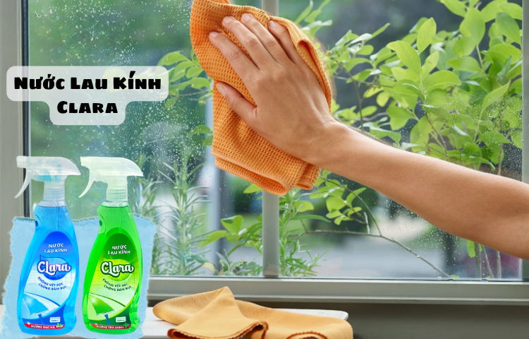 Kính lau xong vẫn mờ đục - Thử ngay nước lau kính Clara