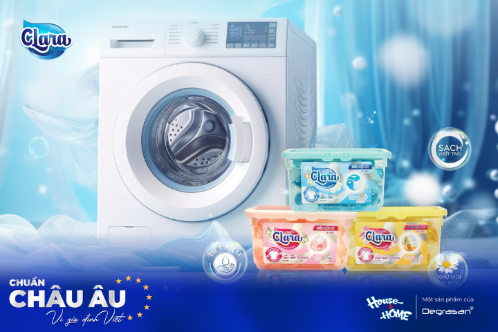 Viên Giặt Xả Clara 3 Trong 1 – Chuẩn Châu Âu, Giá Siêu Hợp Lý