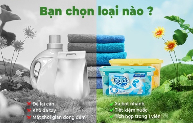 Đột phá mới với công nghệ Enzyme Eco của viên giặt xả CLARA 3in1