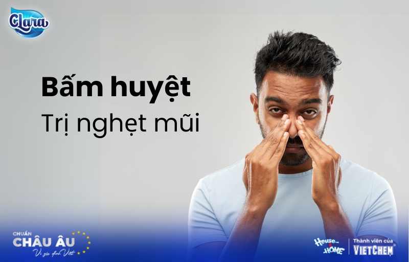 Bấm huyệt trị nghẹt mũi với 6 huyệt đạo vàng theo Y học cổ truyền