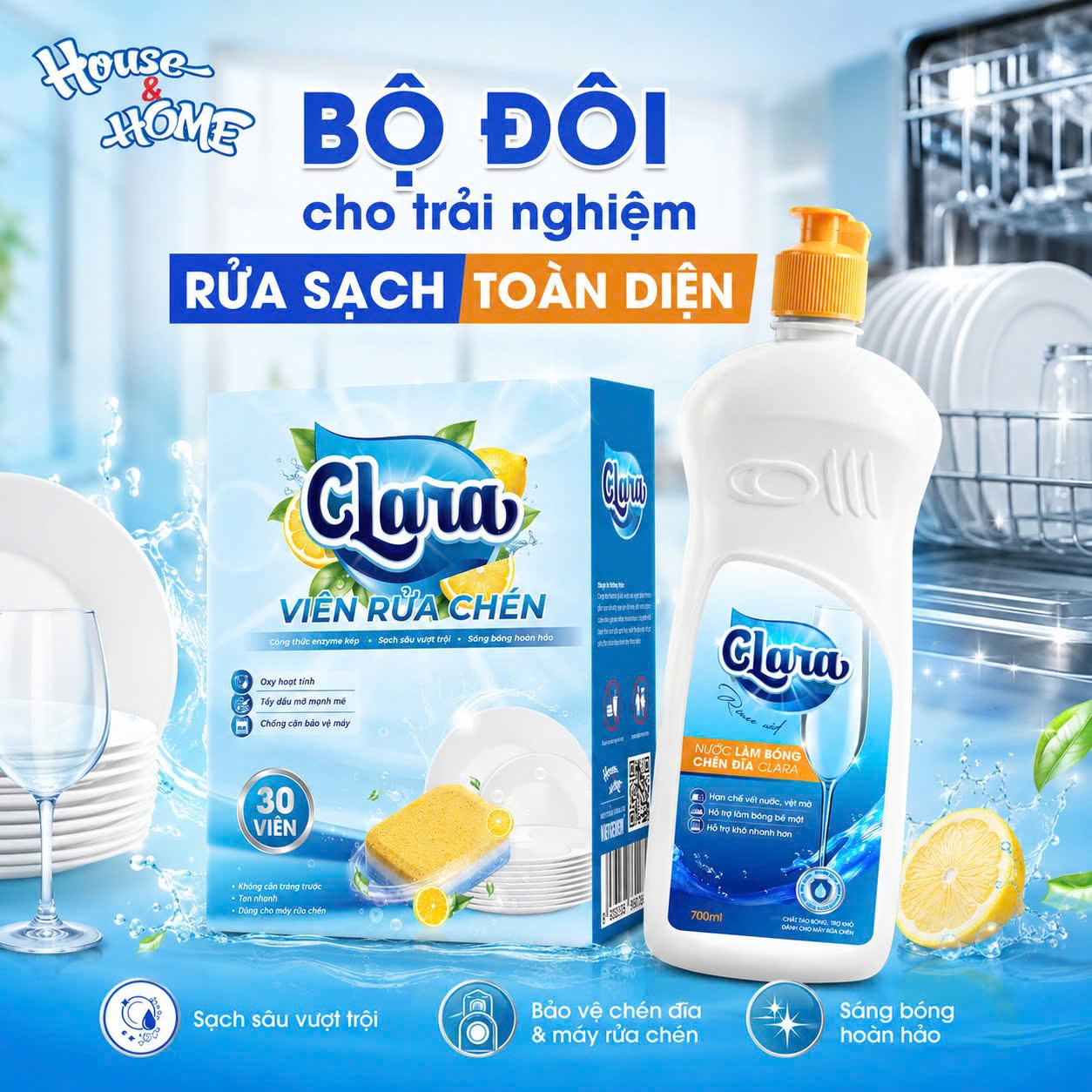 Viên rửa chén Clara là gì? Giải đáp 10 câu hỏi thường gặp nhất