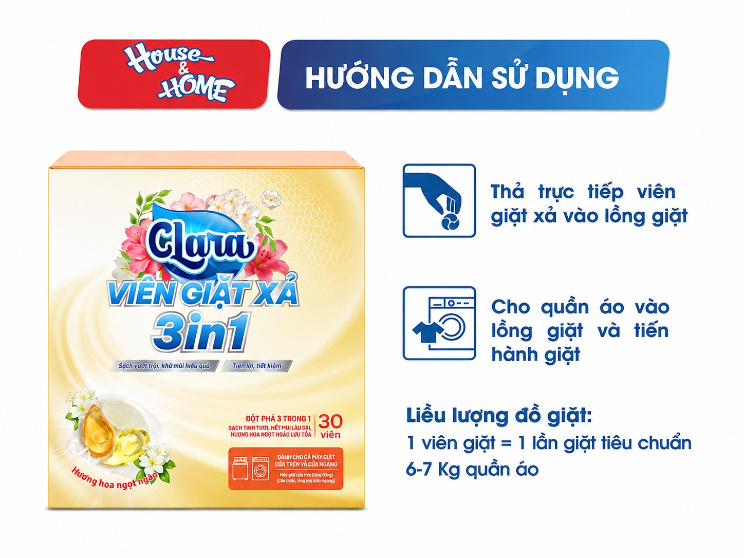 Cách Dùng Viên Giặt Đúng Chuẩn, Quần Áo Sạch Thơm Lâu