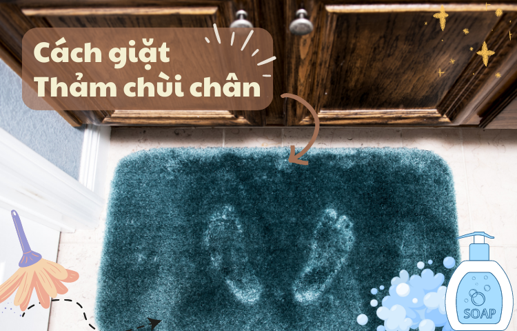 Mách bạn cách giặt thảm chùi chân hiệu quả, sạch sẽ