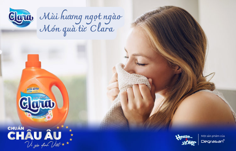 Mùi Hương Ngọt Ngào – Món Quà Từ Nước Giặt Xả CLARA Châu Âu