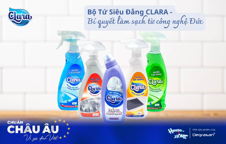 Bộ Tứ Siêu Đẳng CLARA - Bí Quyết Làm Sạch Toàn Diện Từ Công Nghệ Đức