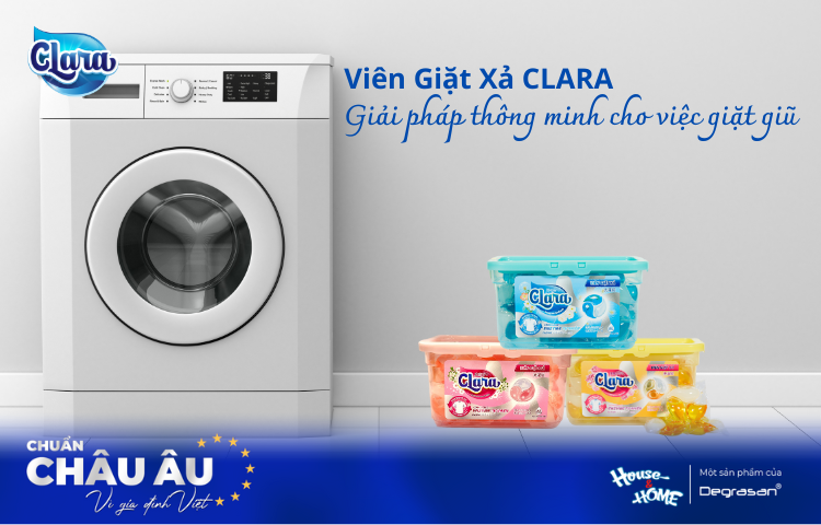 Viên Giặt Xả CLARA - Tương Lai Của Giặt Giũ Thông Minh
