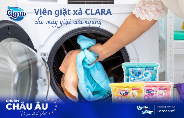 Viên Giặt Xả Clara – Sự Lựa Chọn Hoàn Hảo Cho Máy Giặt Cửa Ngang