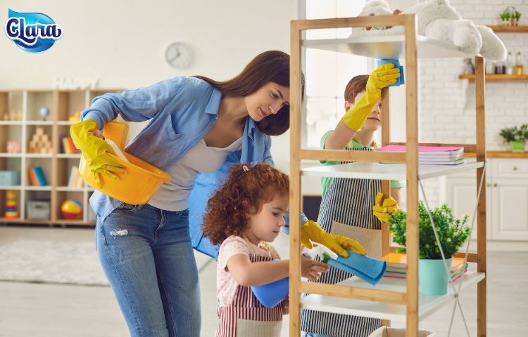 CLARA mách nhỏ 5 mẹo để bé chủ động dọn dẹp nhà cửa giúp mẹ