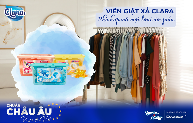Viên Giặt Xả CLARA – Sự Lựa Chọn Toàn Diện Cho Mọi Loại Quần Áo