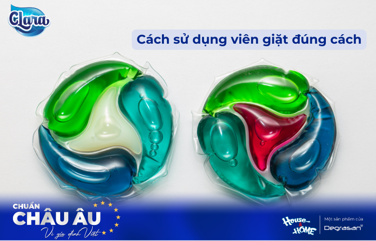 Cách sử dụng viên giặt đúng cách: Tối ưu hóa hiệu quả giặt giũ