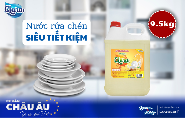 Nước Rửa Chén Clara Can Lớn -  Giải Pháp Tiết Kiệm Hoàn Hảo