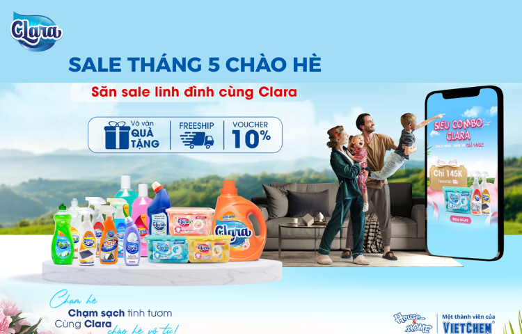 Khuyến Mại Tháng 5 Bùng Nổ Cùng Clara Với Nhiều Combo Chất Lượng – Giá Siêu Hời!