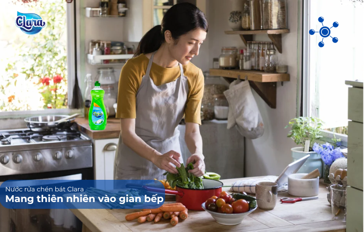Nước rửa chén Clara: Mang thiên nhiên vào gian bếp
