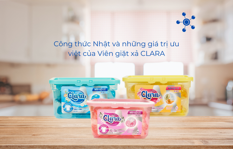 Công thức Nhật và những giá trị ưu Việt của Viên giặt xả CLARA