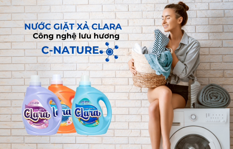 Nước giặt xả Clara với công nghệ hương thơm C-Nature - Khám phá mới cho giải pháp lưu hương quần áo suốt 48h