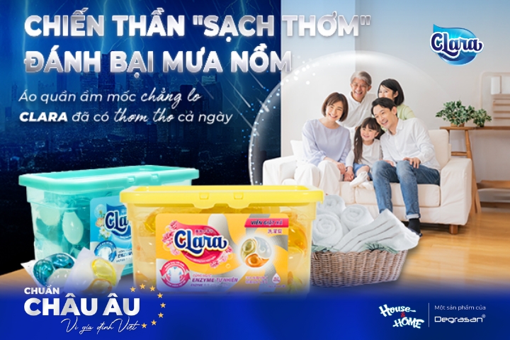 Khác biệt thú vị giữa viên giặt xả CLARA châu Âu với sản phẩm giặt thông thường