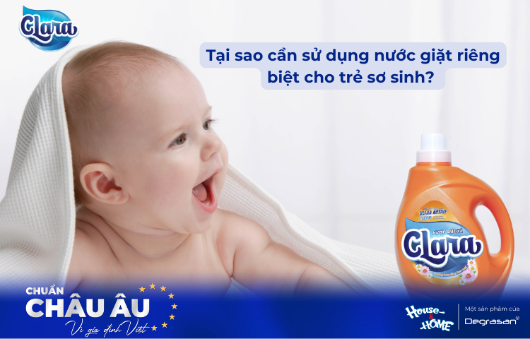Tại Sao Cần Sử Dụng Nước Giặt Riêng Biệt Cho Trẻ Sơ Sinh?