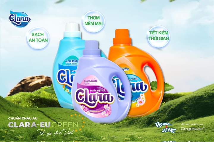Nước giặt xả CLARA – Một định nghĩa mới về đặc tính Châu Âu
