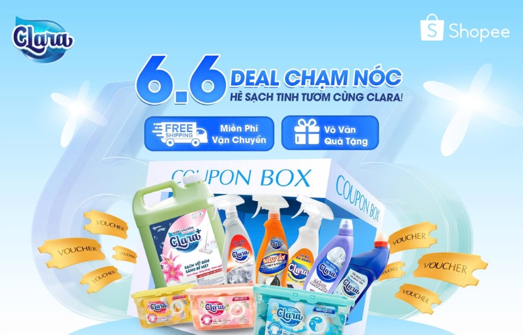 CLARA 6.6 - DEAL CHẠM NÓC, Bùng Nổ Ưu Đãi Hè: Nhà Sạch Thơm, Deal Chất Ngất