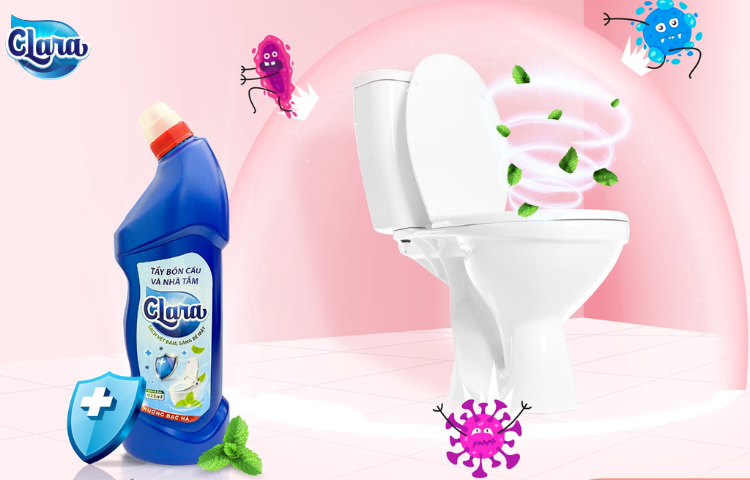 Zero Clean - Công nghệ đột phá mới trong dòng Tẩy rửa bồn cầu đa năng Clara