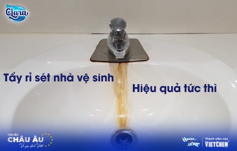 Mách bạn 5 cách tẩy rỉ sét nhà vệ sinh hiệu quả tức thì