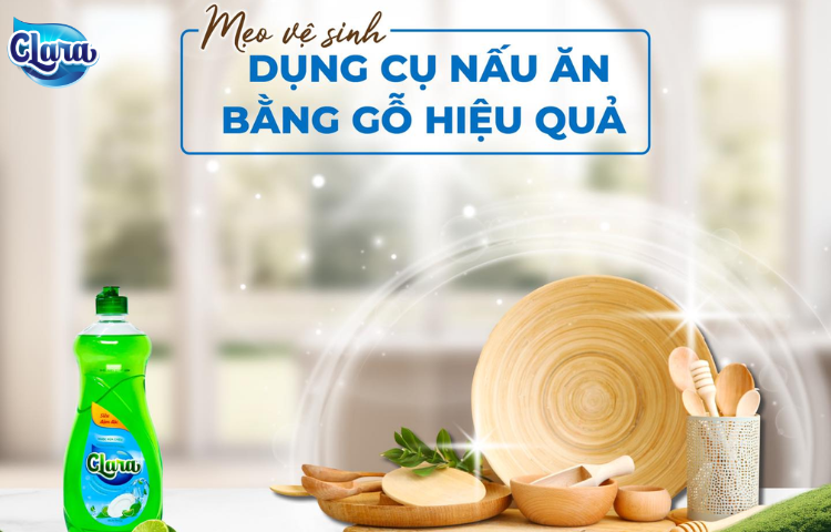 Mẹo vệ sinh dụng cụ nấu ăn bằng gỗ hiệu quả