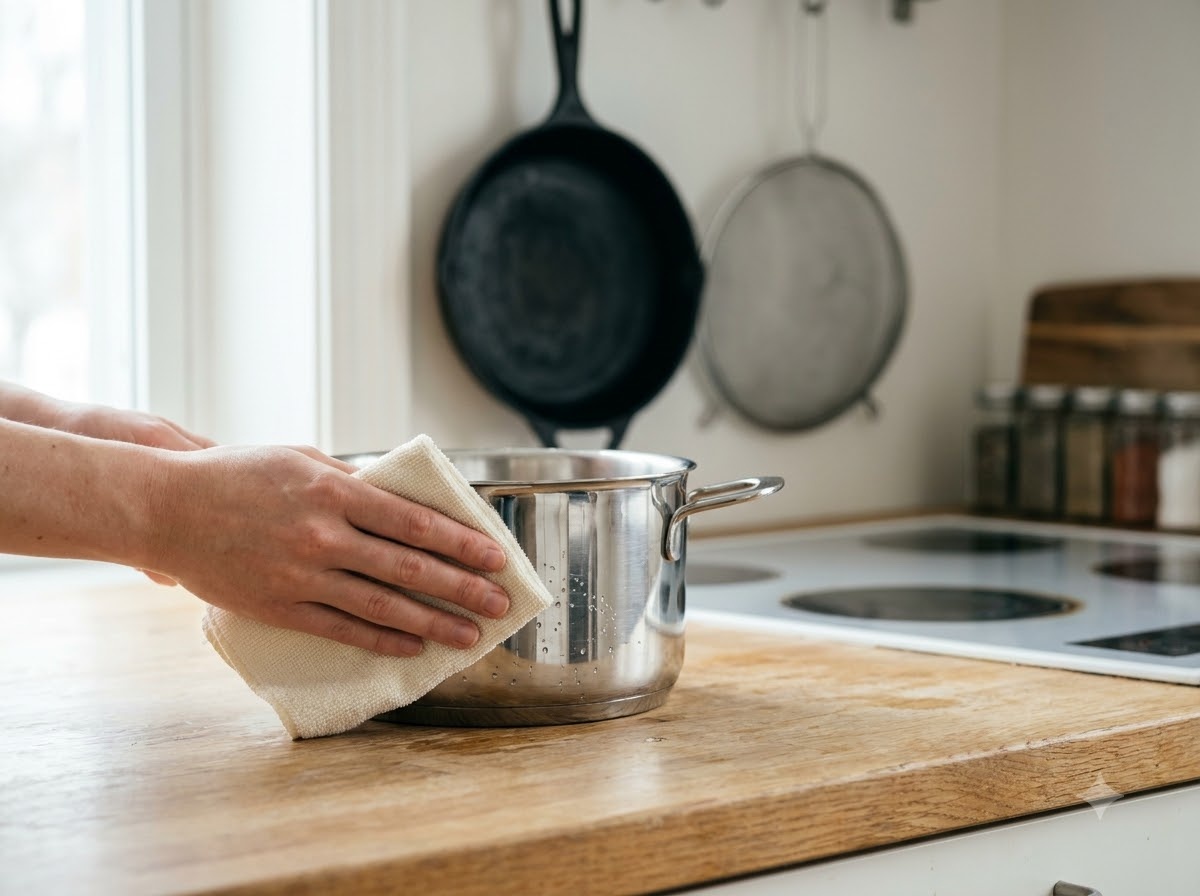 Phòng ngừa để xoong nồi lâu ố vàng